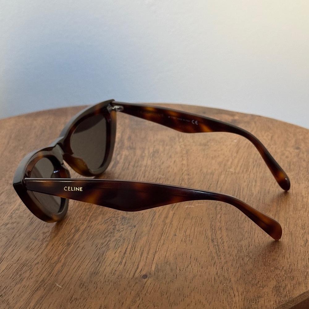 Celine tortoise cat eye sunglasses